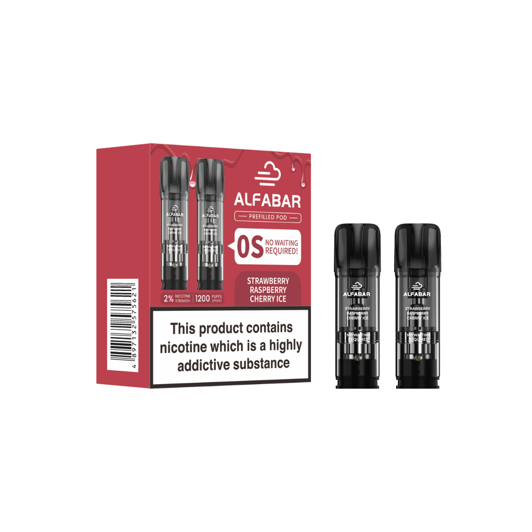 Alfabar Prefilled Pod - Strawberry Rasberry Cherry Ice