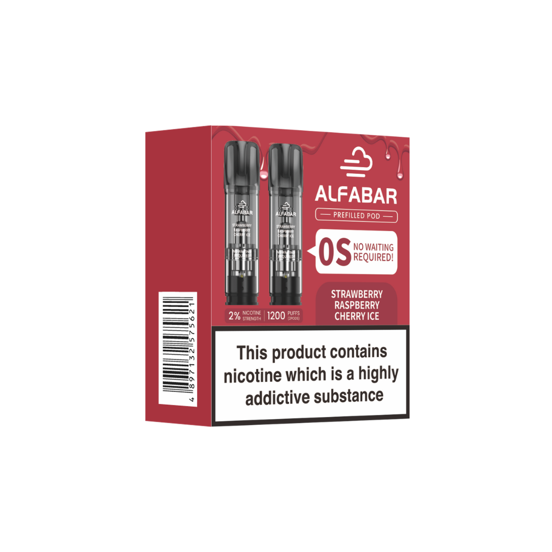 Alfabar Prefilled Pod - Strawberry Rasberry Cherry Ice