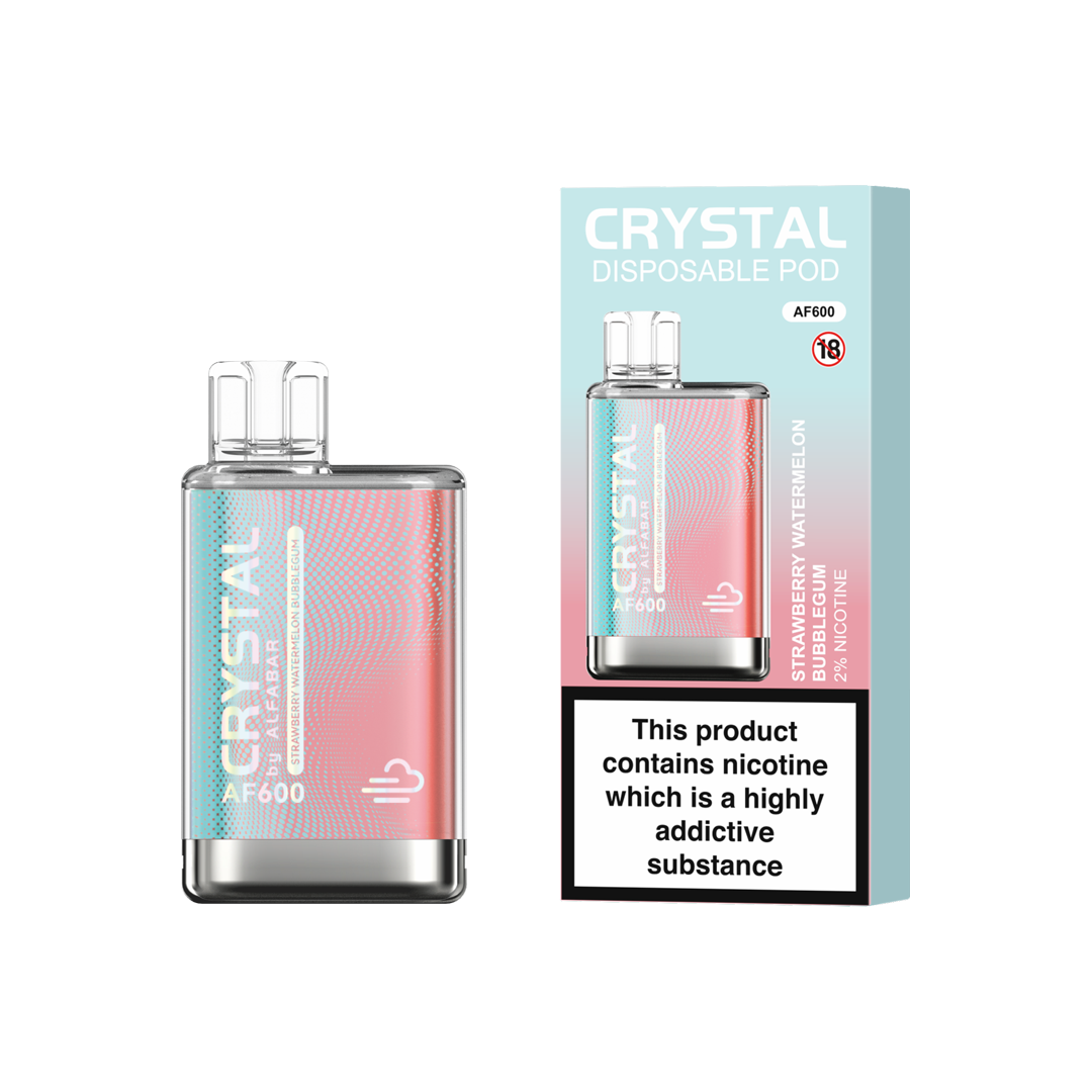 Crystal by Alfabar AF600 - Strawberry Watermelon Bubble Gum