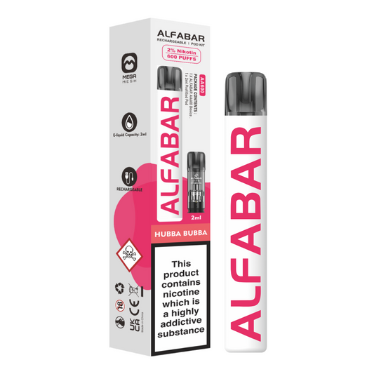 Alfabar Rechargeable Pod Starter Kit - Hubba Bubba
