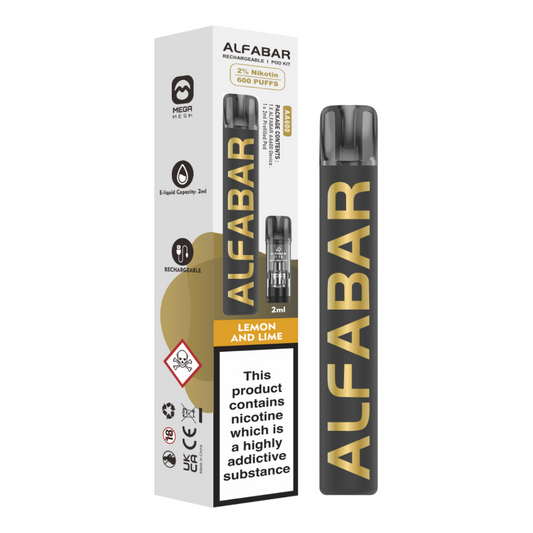 Alfabar Rechargeable Pod Starter Kit - Lemon and Lime